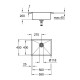 Virtuves izlietne Grohe K700 55x45cm Whisper izolācija, StarLight satīna apdare, pulēts nerūsējošais tērauds 31726SD0 Virtuves izlietne Grohe K700 55x45cm Whisper izolācija, StarLight satīna apdare, pulēts nerūsējošais tērauds 31726SD0