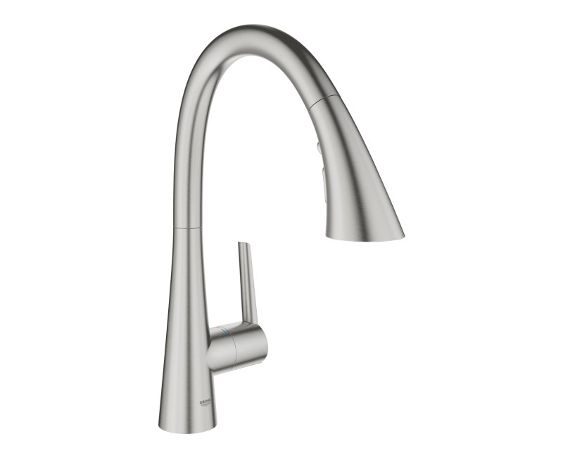 Virtuves maisītājs Grohe Zedra Izvelkams Supersteel  32294DC2