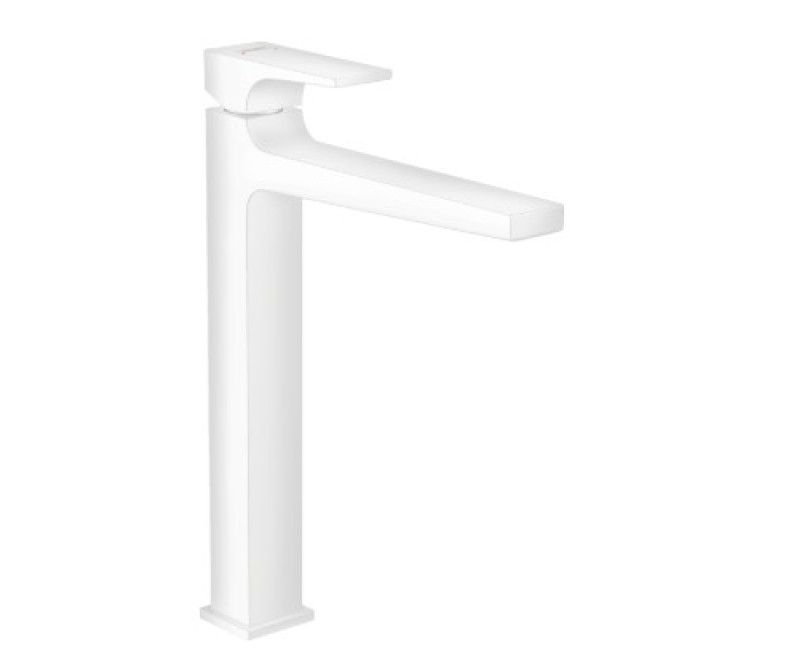 Смеситель для раковины Hansgrohe Metropol BM 260 c push-open клапаном 32512700 белый матовый