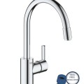 Смеситель для кухни Grohe Feel с выдвижной головкой, покрытие StarLight®, хром 32671002