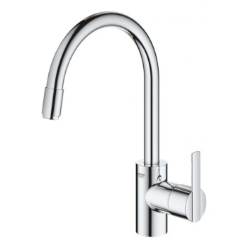 Смеситель для кухни Grohe Feel с выдвижной головкой, покрытие StarLight®, хром 32671002
