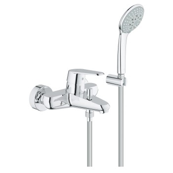 Смеситель для ванны/душа Grohe Eurodisc Cosmopolitan с душевым кабелем и трубкой, хром 33395002