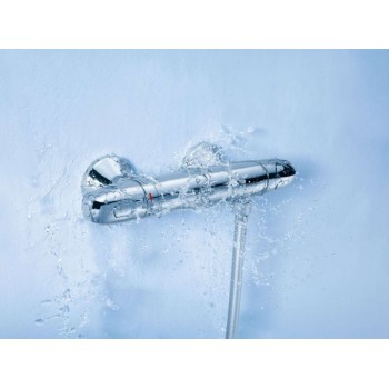 Смеситель для душа GROHE Grohtherm с термостатом, технология CoolTouch, покрытие StarLight, хром 34550000