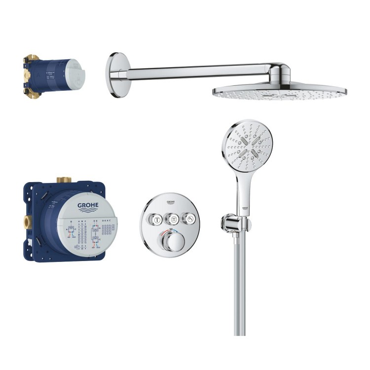 Душевая система Grohe Grohtherm SmartControl SmartActive 310 Встраиваемая Chrome 34863000 Душевая система Grohe Grohtherm SmartControl SmartActive 310 Встраиваемая Chrome 34863000