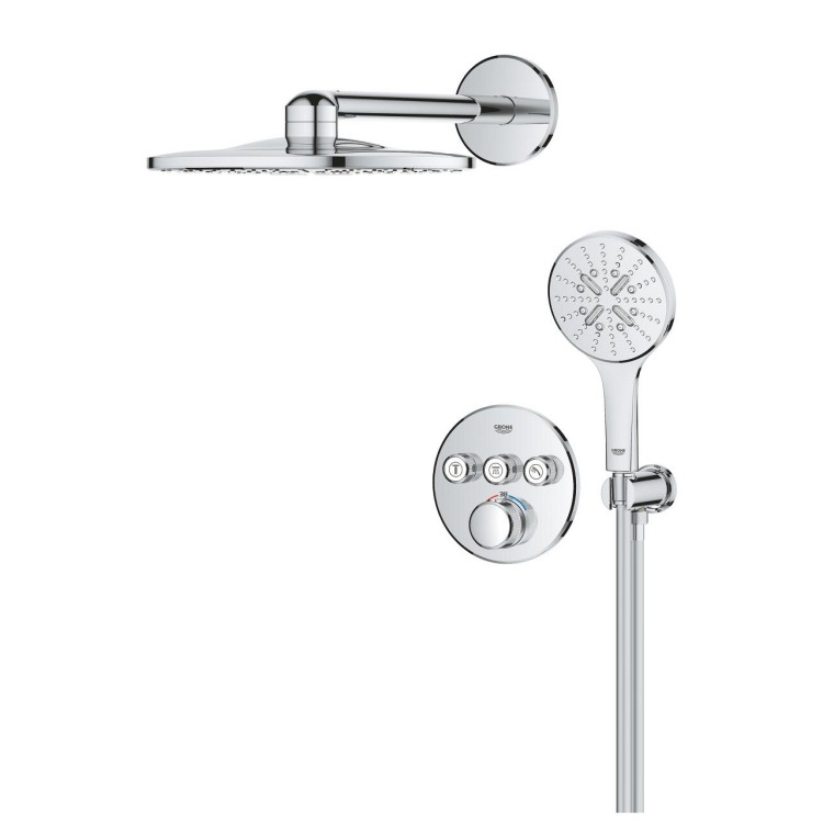 Душевая система Grohe Grohtherm SmartControl SmartActive 310 Встраиваемая Chrome 34863000 Душевая система Grohe Grohtherm SmartControl SmartActive 310 Встраиваемая Chrome 34863000