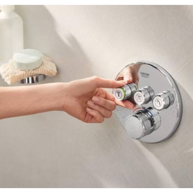 Душевая система Grohe Grohtherm SmartControl SmartActive 310 Встраиваемая Chrome 34863000 Душевая система Grohe Grohtherm SmartControl SmartActive 310 Встраиваемая Chrome 34863000