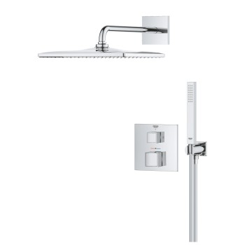 Dušas sistēma Grohe Precision Cube + Vitalio Rain Mono 310 Cube Hromēts 34879000