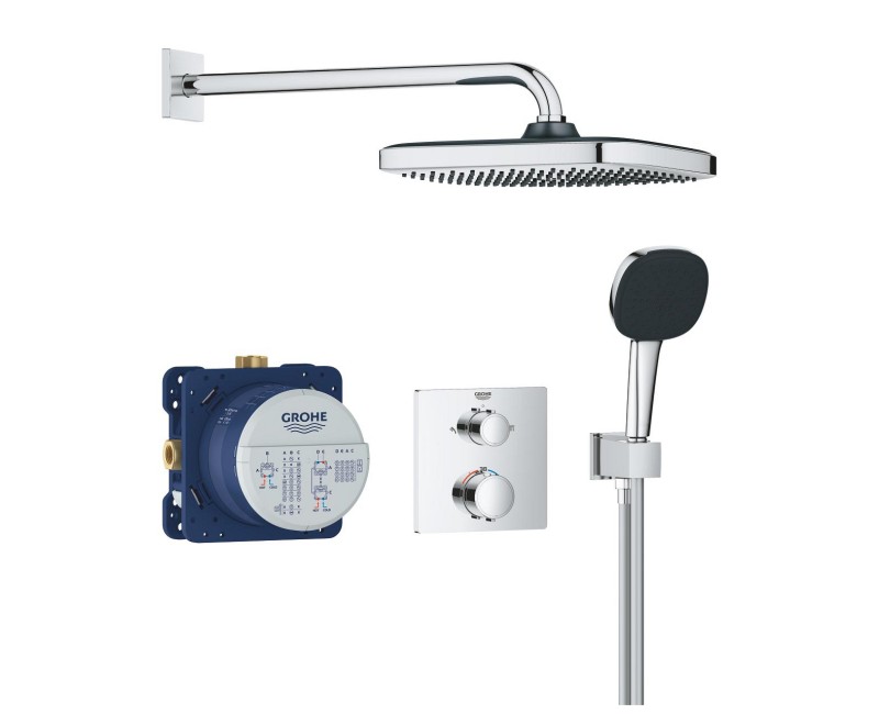 Душевая система Grohe Precision Thermostat Vitalio Comfort 250 встроенная с термостатом Chrome 34882000
