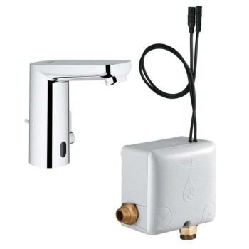 Vannas istabas izlietnes maisītājs GROHE Eurosmart Cosmopolitan E, Elektronisks, Powerbox StarLight® apdare, Hromēts 36386001