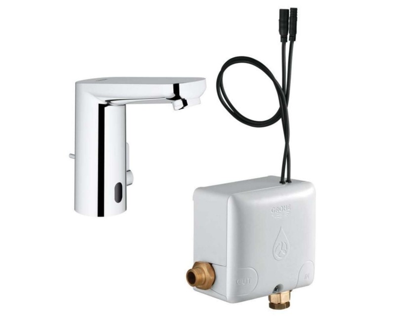 Vannas istabas izlietnes maisītājs GROHE Eurosmart Cosmopolitan E, Elektronisks, Powerbox StarLight® apdare, Hromēts 36386001