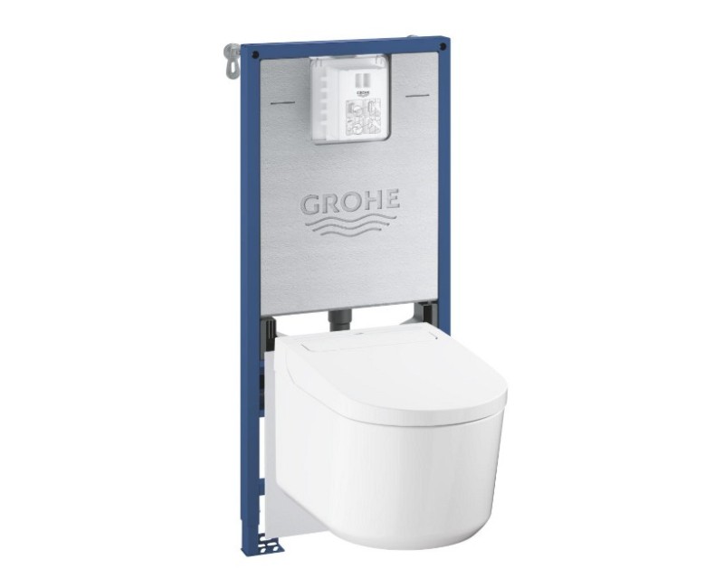 Tualetes poda ar bide komplekts Grohe Rapid SLX rāmis ar Sensia podu + bide funkciju,  Soft Close vāku 36509SH0