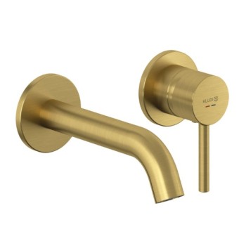 Смеситель для раковины Kludi Bozz встраиваемый 38244N076 матовый золотой