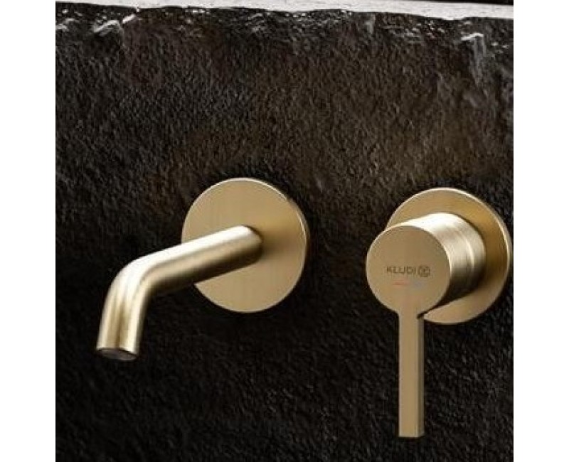Смеситель для раковины Kludi Bozz встраиваемый 38244N076 матовый золотой