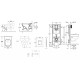 Tualetes poda komplekts Grohe Rapid SL rāmis ar podu Villeroy & Boch Omnia Architectura Rimless, hromētu pogu Scate Cosmo un Soft Close vāku Tualetes poda komplekts Grohe Rapid SL rāmis ar podu Villeroy & Boch Omnia Architectura Rimless, hromētu pogu Scate Cosmo un Soft Close vāku
