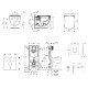 Tualetes poda komplekts Grohe Rapid SL rāmis ar podu Ideal Standard TESI Rimless, hromētu pogu Scate Cosmo un Soft Close vāku Tualetes poda komplekts Grohe Rapid SL rāmis ar podu Ideal Standard TESI Rimless, hromētu pogu Scate Cosmo un Soft Close vāku