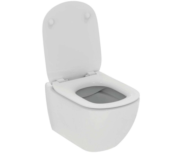 Комплект для унитаза Grohe Rapid SL с Rimfree унитазом Ideal Standard TESI, хромированной кнопкой Scate Cosmo и крышкой Soft Close