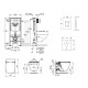 Tualetes poda komplekts Grohe Rapid SL rāmis ar podu Ideal Standard AQUABLADE®, hromētu pogu Scate Cosmo un Soft Close vāku Tualetes poda komplekts Grohe Rapid SL rāmis ar podu Ideal Standard AQUABLADE®, hromētu pogu Scate Cosmo un Soft Close vāku