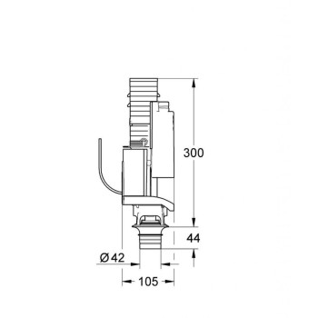 Сливной механизм Grohe Double 38736000