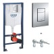 Tualetes poda komplekts Grohe Rapid SL + poga Skate Cosmopolitan un stiprinājumi, 38772001 Tualetes poda komplekts Grohe Rapid SL + poga Skate Cosmopolitan un stiprinājumi, 38772001
