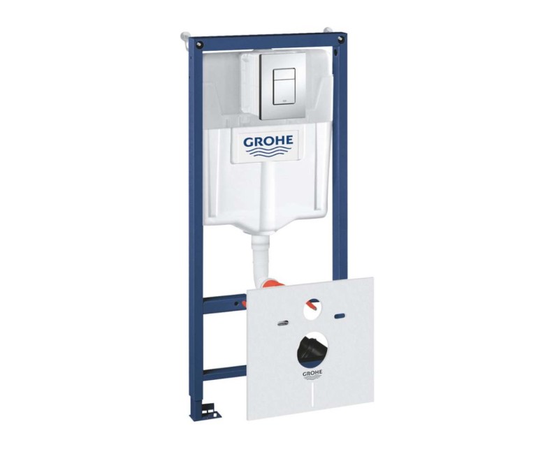 Pама для унитаза Grohe Rapid SL c кнопкой Skate Cosmopolitan S Chrome 38775001