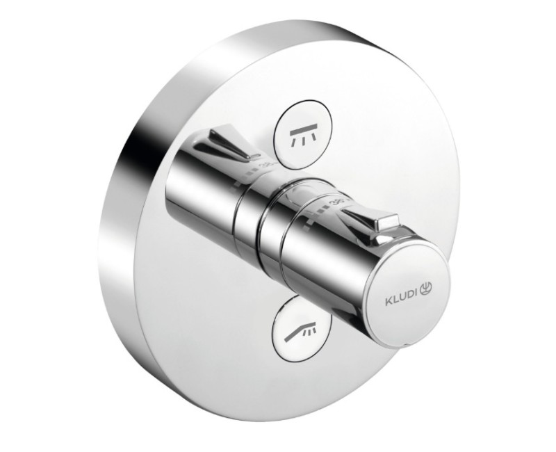 Смеситель для душа Kludi PUSH встраиваемый с термостатом хром 389120538