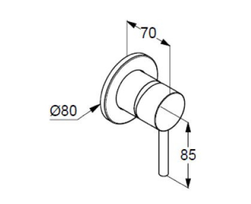 Dušas maisītājs Kludi Bozz iebūvējams Melns Matēts 389253976