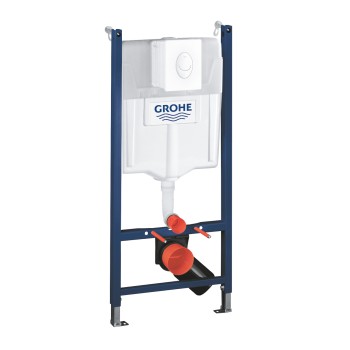 Tualetes poda komplekts Grohe Solido rāmis + iebūvējamais WC+Balta poga Skate Air+vāks Soft Close  39116000