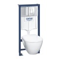 Комплект Grohe WC унитаз+рама Solido+кнопка Skate Cosmopolitan+кришка Soft Close  39186000