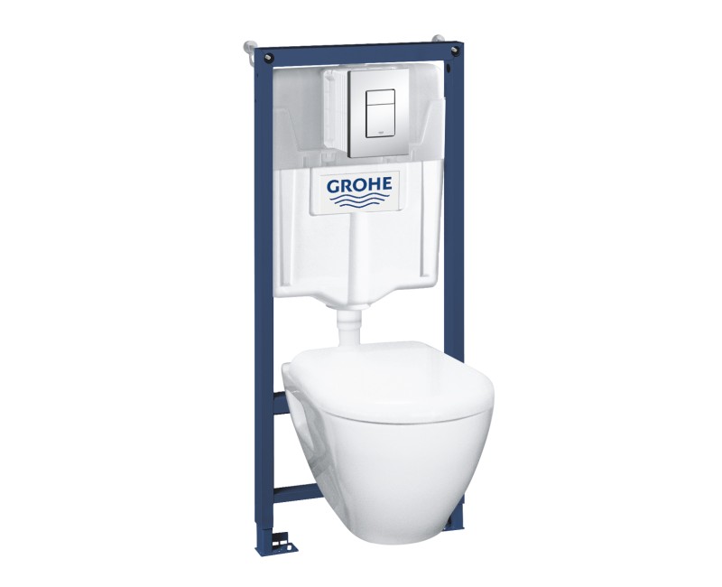 Комплект Grohe WC унитаз+рама Solido+кнопка Skate Cosmopolitan+кришка Soft Close  39186000