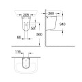 GROHE Bau Ceramic White 39426000 пьедестал для раковины