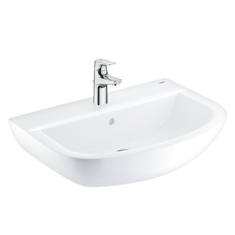 Komplekts maisītājs + izlietne Grohe Bau Ceramic + maisītājs Start Flow balts/hromēts 39472000