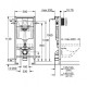 Montāžas rāmja komplekts Grohe Rapid SL ar Podu Grohe Euro Ceramic Rimless ar vāku SoftClose un Pogu Skate Cosmopolitan hroms Montāžas rāmja komplekts Grohe Rapid SL ar Podu Grohe Euro Ceramic Rimless ar vāku SoftClose un Pogu Skate Cosmopolitan hroms