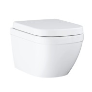 Подвесной унитаз Grohe Euro Ceramic Rimless Triple Vortex с функцией мягкого закрывания + quick release крышка 39554000