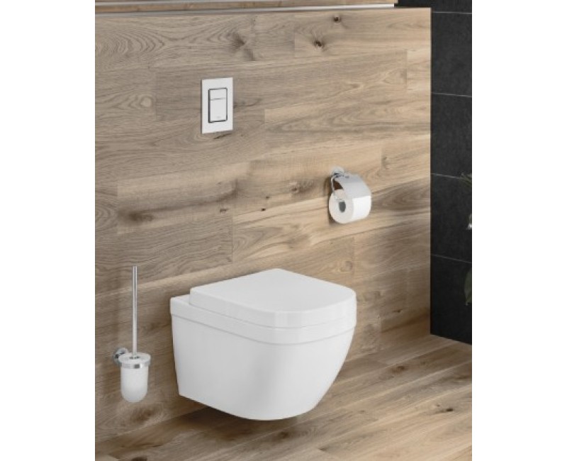 Подвесной унитаз Grohe Euro Ceramic Rimless Triple Vortex с функцией мягкого закрывания + quick release крышка 39554000