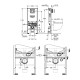 Iebūvējamais rāmis Grohe Rapid SLX ar pogu Skate Cosmopolitan S Hromēta 39603000