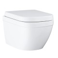 Подвесной унитаз Grohe Euro Ceramic Rimless Triple Vortex с функцией мягкого закрывания + quick release крышка 39693000