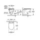Piekaramais pods Grohe Bau Ceramic ar vāku balts 39899000