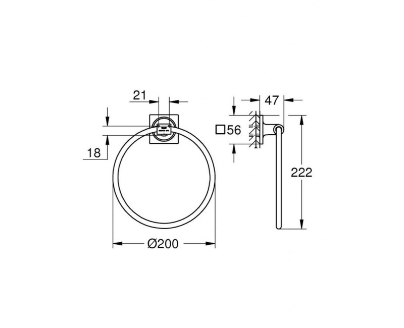 Полотенцедержатель Grohe Allure Cool Sunrise 40339GL1