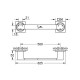 Dvieļu turētājs Grohe Allure Cool 569 mm Sunrise 40341GL1