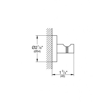 Вешалка для одежды GROHE Essentials StarLight®, отделка, темный графит 40364A01
