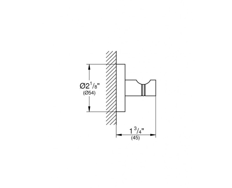 Вешалка для одежды GROHE Essentials StarLight®, матовый темный графит 40364AL1