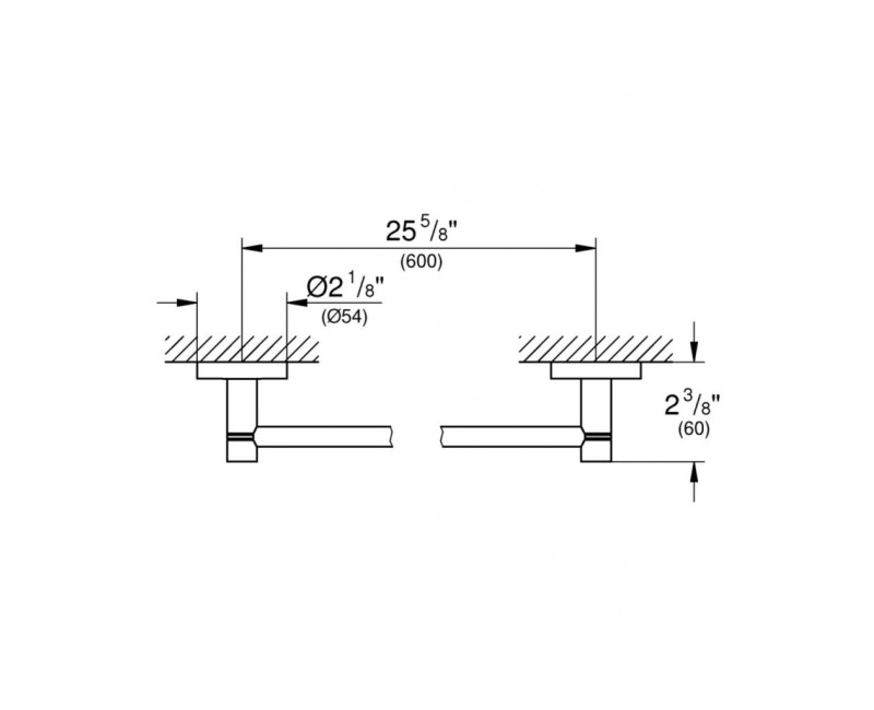 Полотенцедержатель Grohe Essentials StarLight® отделка матовый темный графит 40366AL1