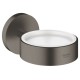 Glāzes turētājs / ziepju trauks GROHE Essentials PVD virsma birstēts tumšais grafīts 40369AL1 Glāzes turētājs / ziepju trauks GROHE Essentials PVD virsma birstēts tumšais grafīts 40369AL1