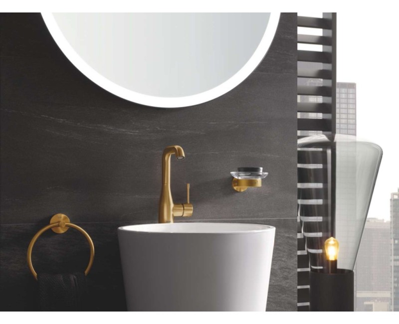 Glāzes turētājs / ziepju trauks GROHE Essentials PVD virsma birstēts Cool Sunrise 40369GN1