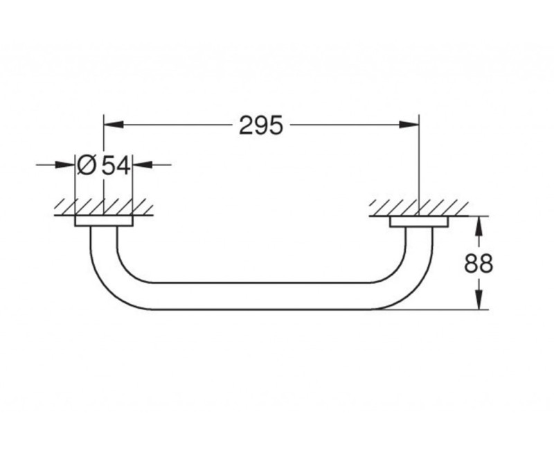 Ручка для ванной комнаты Grohe Essentials StarLight® отделка, полированная Cool Sunrise 40421GN1