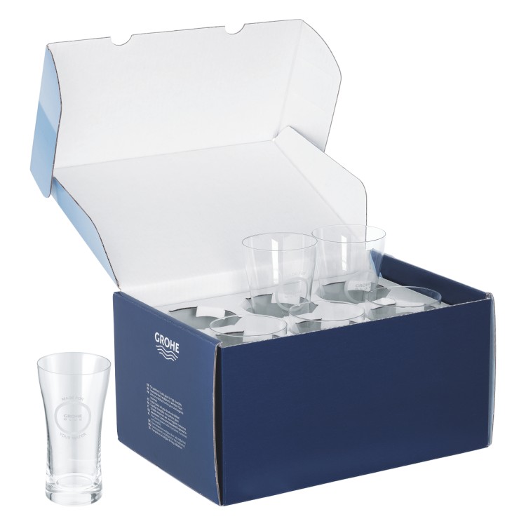Ūdens glāzes GROHE Blue (6 gab) 40437000 Ūdens glāzes GROHE Blue (6 gab) 40437000