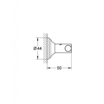 Drēbju pakaramais āķis GROHE Essentials Authentic StarLight® apdare, Hromēts 40656001