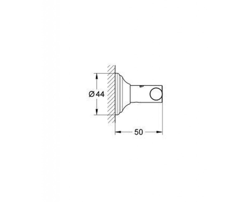 Вешалка для одежды GROHE Essentials Authentic StarLight®, хром 40656001