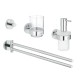 Aksesuāru komplekts Grohe Essentials StarLight® apdare, hromēts 40846001 Aksesuāru komplekts Grohe Essentials StarLight® apdare, hromēts 40846001