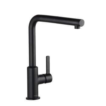 Смеситель для кухни Kludi-L-INE S Выдвижной Черный матовый 408513975